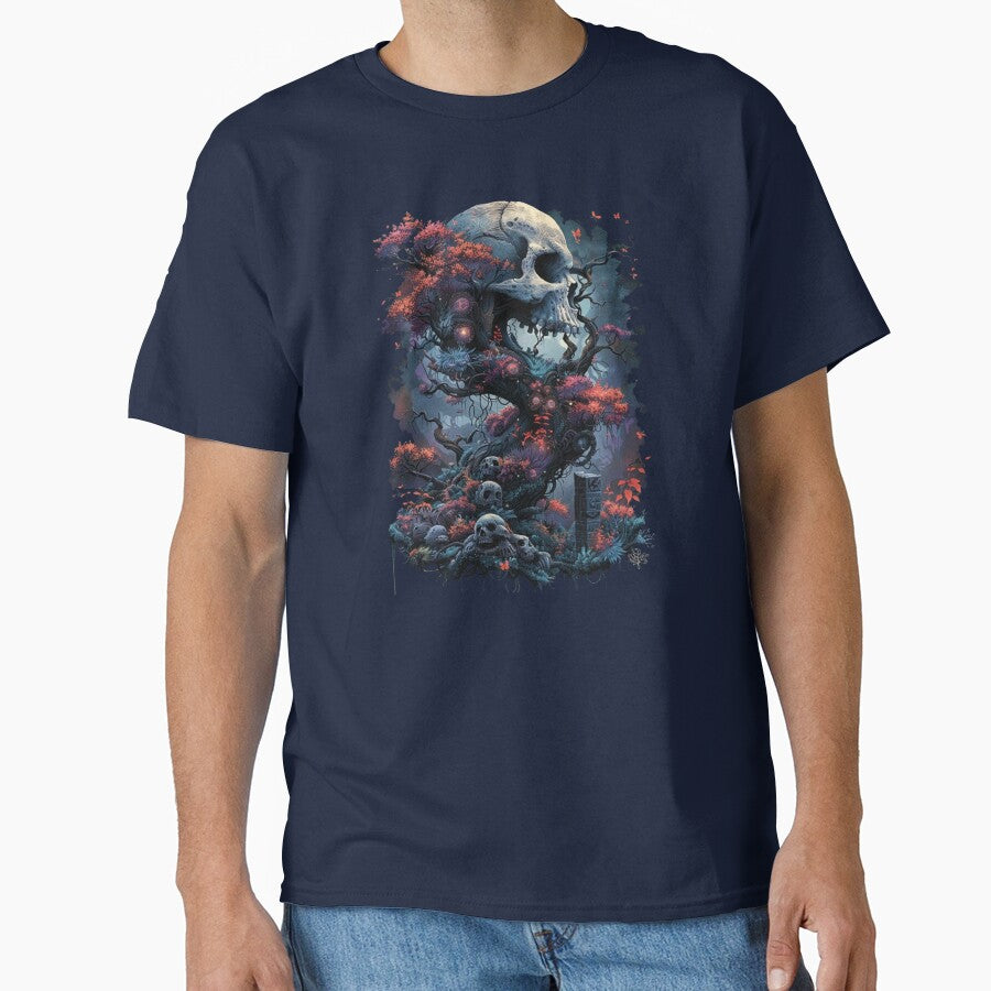 Skull Tree Dark Fantasy Artwork – Gothic Shirt Design by ElGrandeDesign Hoodie, Sweatshirt | BlankRebels.com (Image 1)
