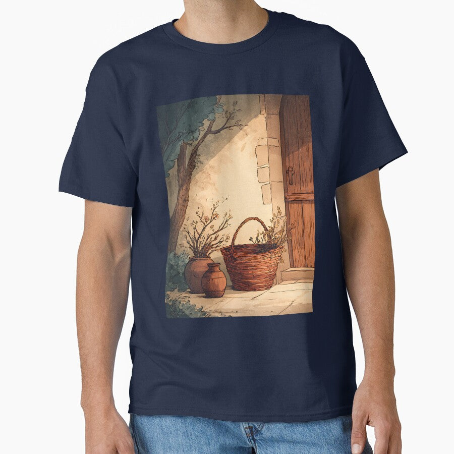 Intricate Cottagecore Basket Weaving Art by bapupa T-Shirts, Hoodie, Sweatshirt | BlankRebels.com (Image 1)