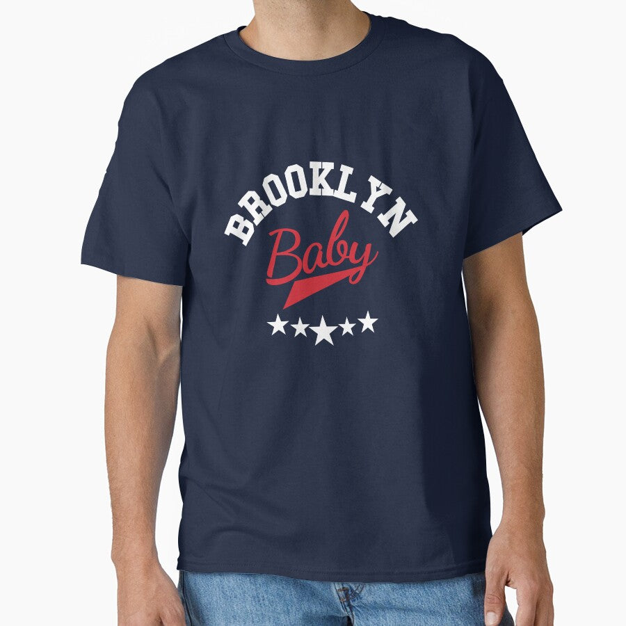 Brooklyn Baby Retro Varsity T-Shirt – Vintage Sports Style by NoraaJanet Hoodie, Sweatshirt | BlankRebels.com (Image 1)