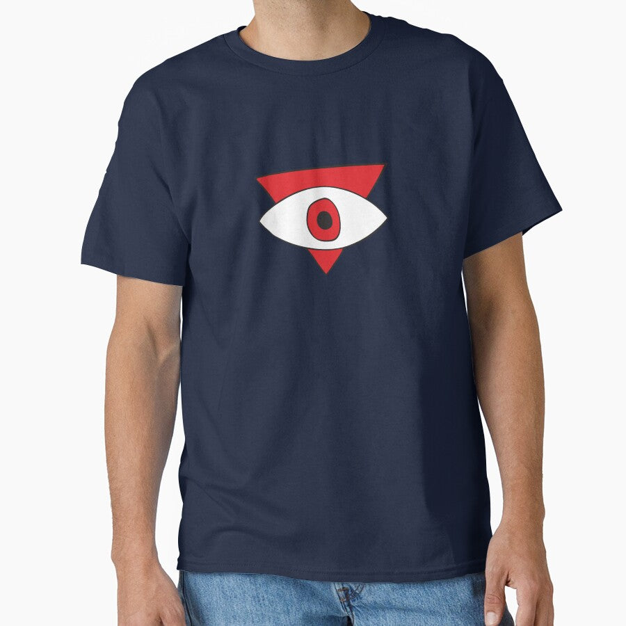 Red Evil Eye Triangle "Courage" by Mystikaa T-Shirts, Hoodie, Sweatshirt | BlankRebels.com (Image 1)