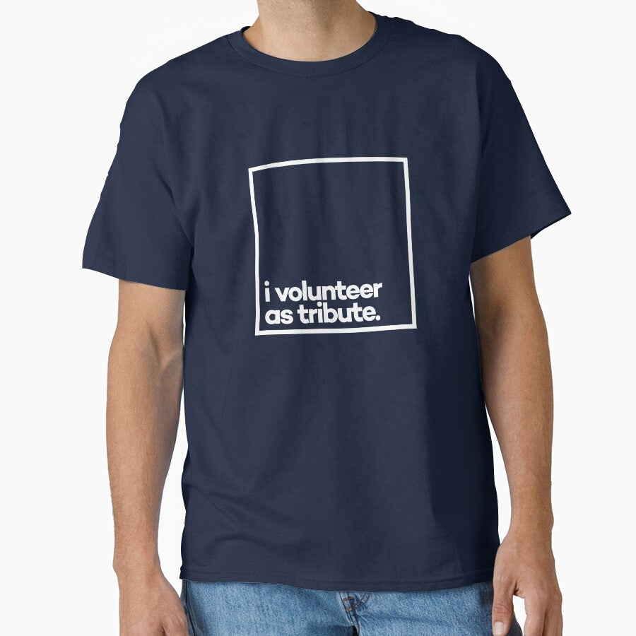 I volunteer as tribute Minimal White Typography by meeneemal T-Shirts, Hoodie, Sweatshirt | BlankRebels.com (Image 1)