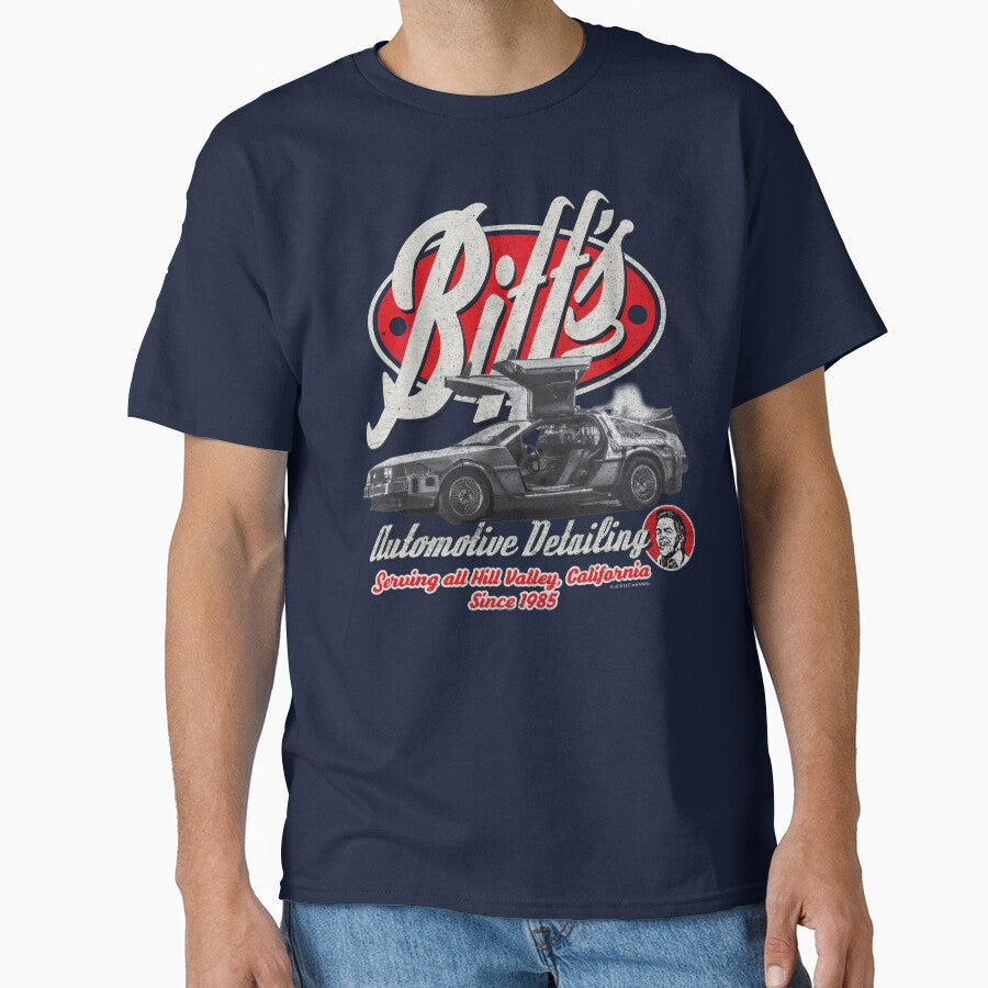 Biff's Automotive Detail Back to the Future Worn Out (© UCS LLC and Amblin) by Alema Art