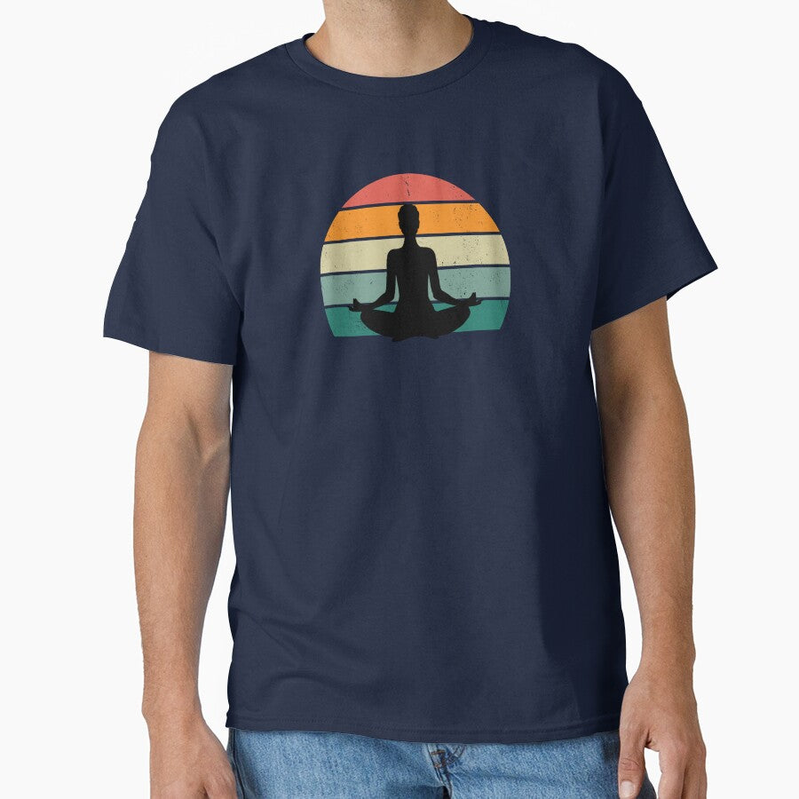 Sunset Yoga Vintage by LyricsWear T-Shirts, Hoodie, Sweatshirt | BlankRebels.com (Image 1)