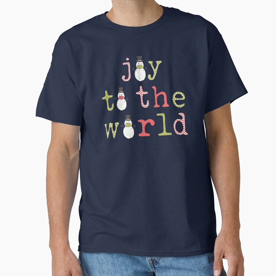 Joy to the World Masked Snowmen by SharksOnShore T-Shirts, Hoodie, Sweatshirt | BlankRebels.com (Image 1)