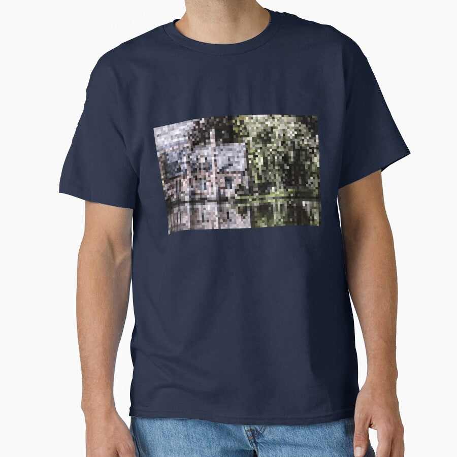 Pixelated Willow Tree on the Lake Scene by Potato Quality Prints