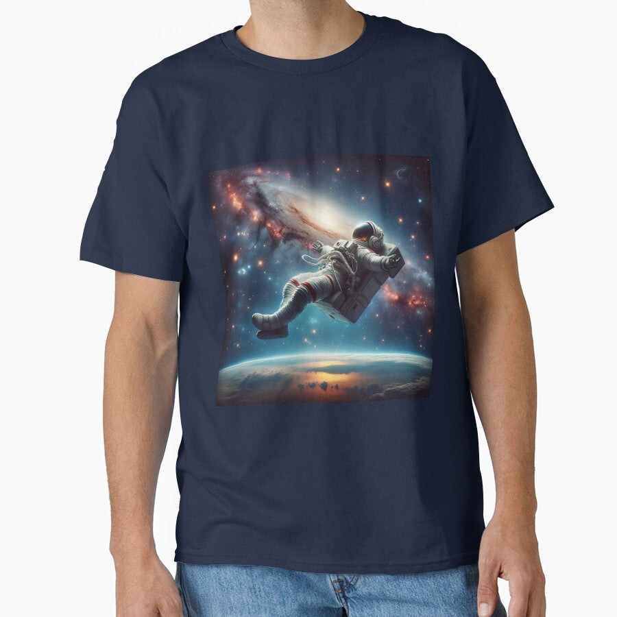 Astronaut Enjoying Music in Space, Astronaut Relaxing, Astronaut Headphones by Fun-N-Cool-Tees Hoodie, Sweatshirt (Image 1)