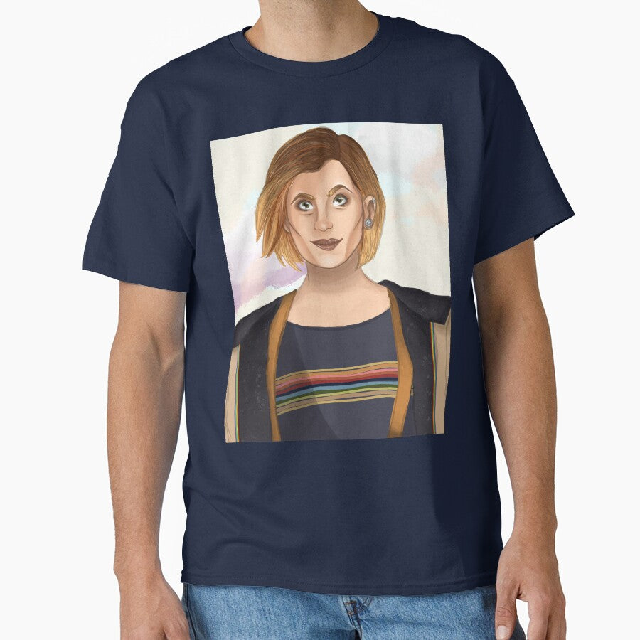 Jodie Whittaker 13th Doctor Portrait by BecomingBookish T-Shirts, Hoodie, Sweatshirt | BlankRebels.com (Image 1)