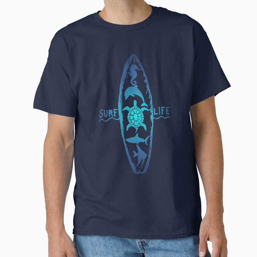 SURF LIFE by GOLDENGARDENART T-Shirts, Hoodie, Sweatshirt | BlankRebels.com (Image 1)
