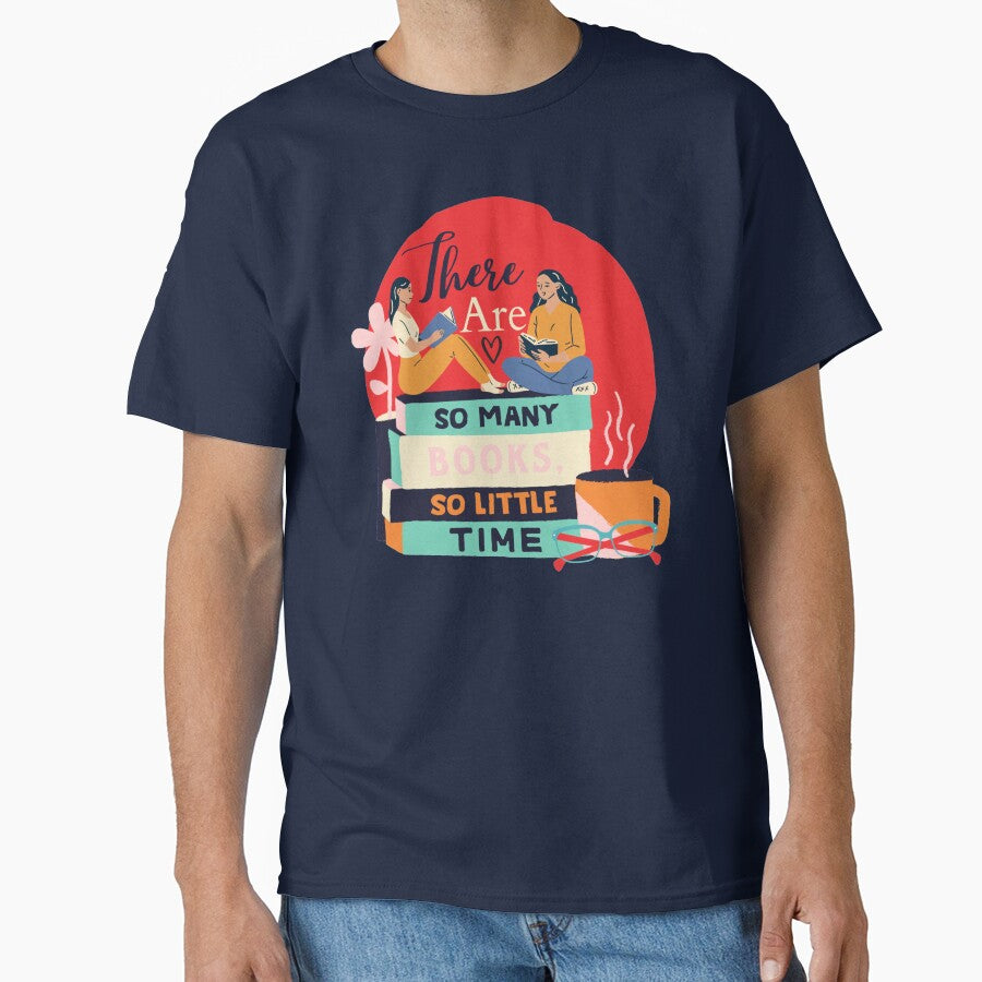 Red There are so many books so little time by Dollfacedesign T-Shirts, Hoodie, Sweatshirt | BlankRebels.com (Image 1)
