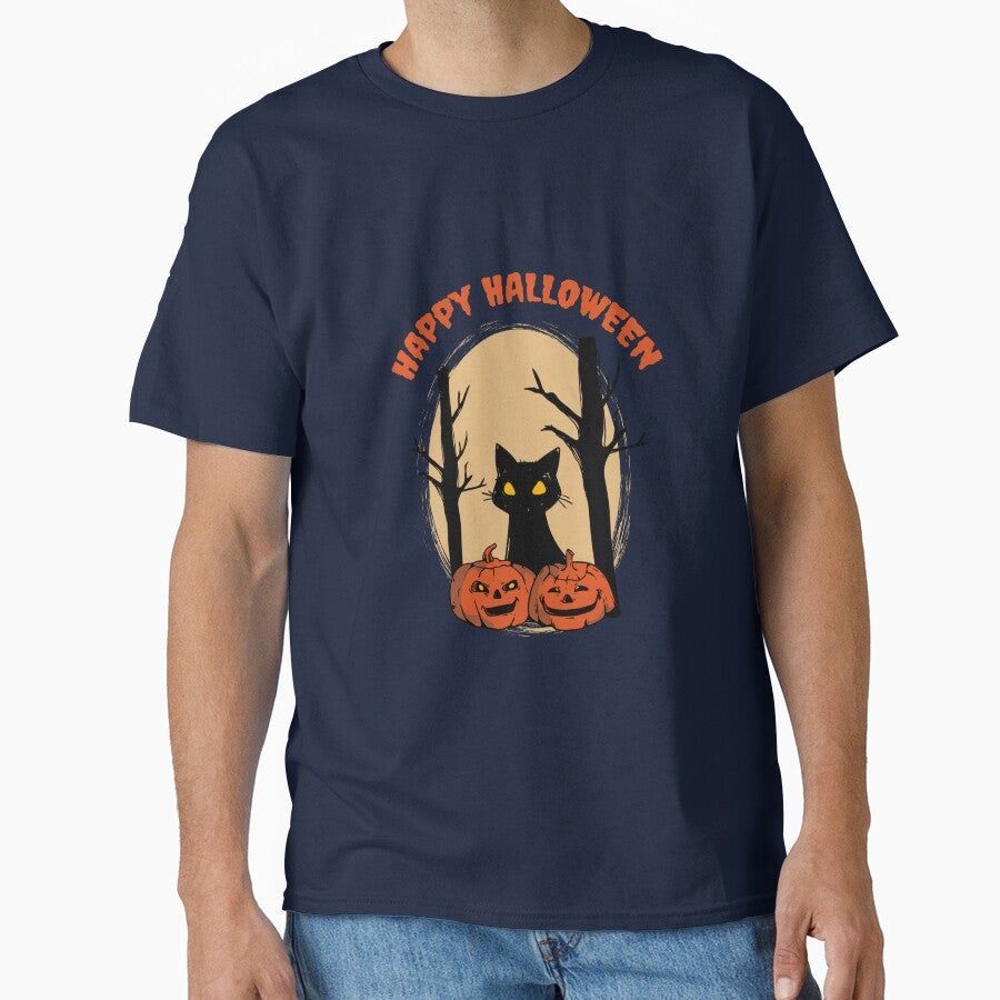 Halloween town, black cat by benaouichShop T-Shirts, Hoodie, Sweatshirt | BlankRebels.com (Image 1)