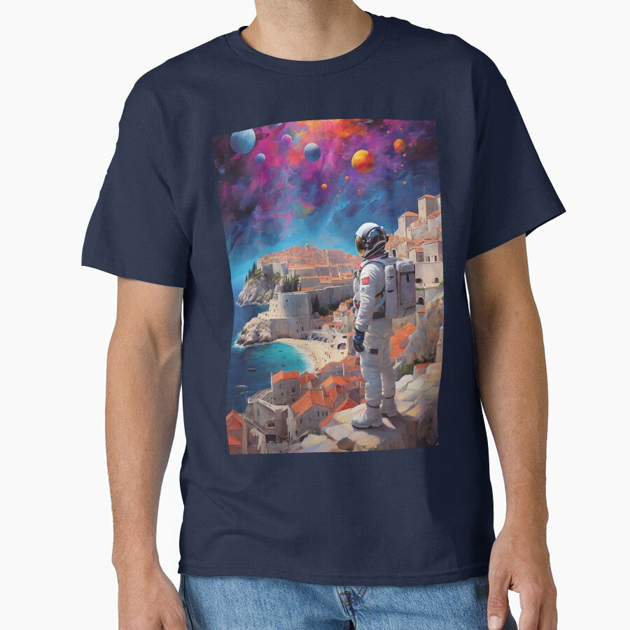 Astronaut in surreal space by M-Y-A-R-T- T-Shirts, Hoodie, Sweatshirt | BlankRebels.com (Image 1)