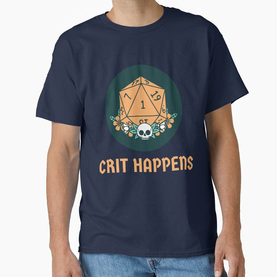 D N D - Gaming Dice Crit Happens by Peculiar Parents Club T-Shirts, Hoodie, Sweatshirt | BlankRebels.com (Image 1)