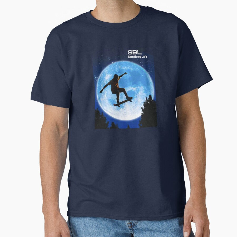Skateboard over the Moon by ForecastVSN T-Shirts, Hoodie, Sweatshirt | BlankRebels.com (Image 1)