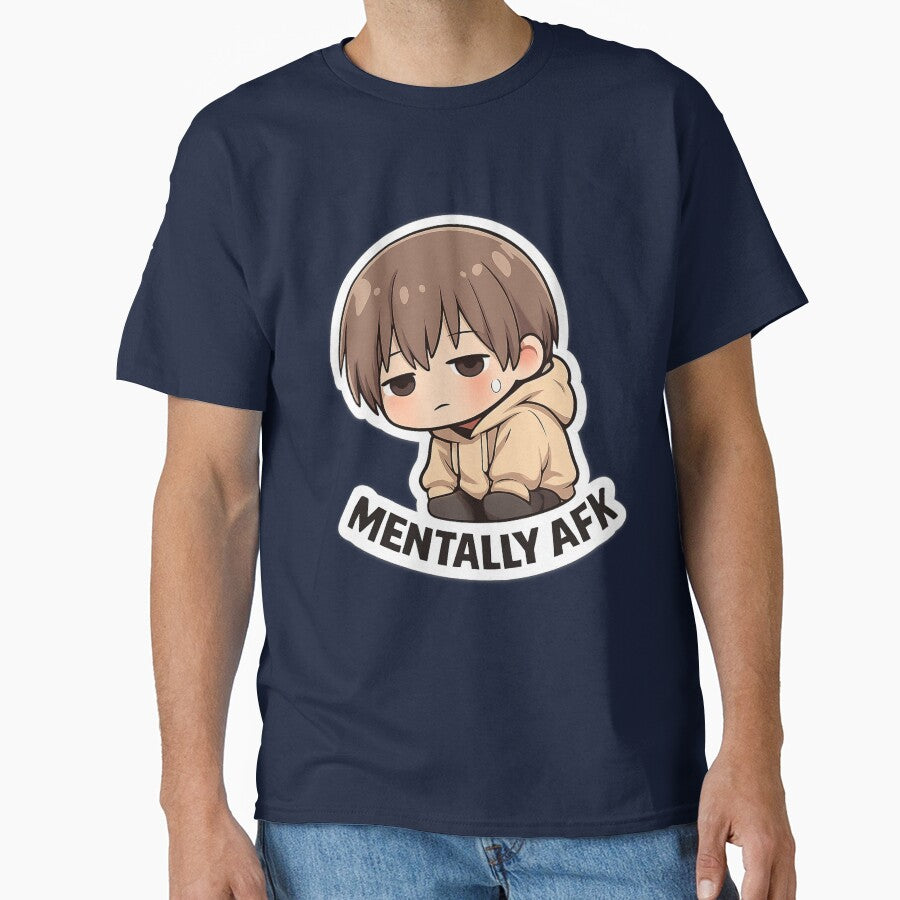 Mentally AFK chibi by P.L.U.T.O T-Shirts, Hoodie, Sweatshirt | BlankRebels.com (Image 1)