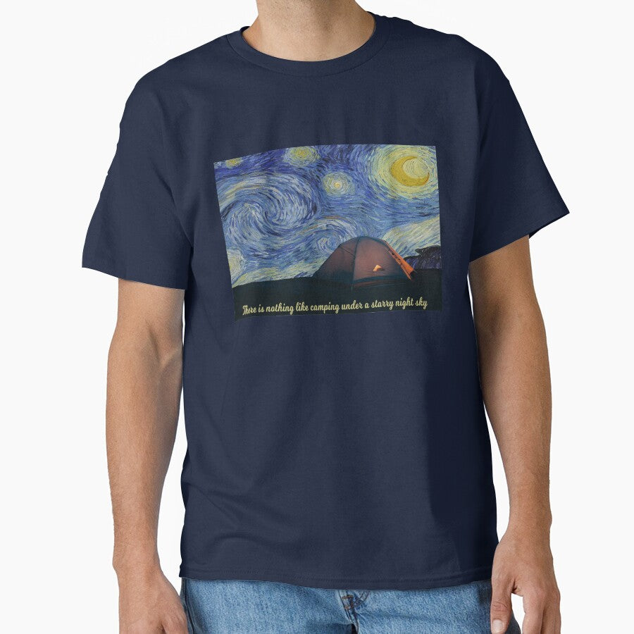 Camping Under A Starry Night - There Is Nothing Like Camping Under A Starry Night Sky by molamode T-Shirts,... (Image 1)