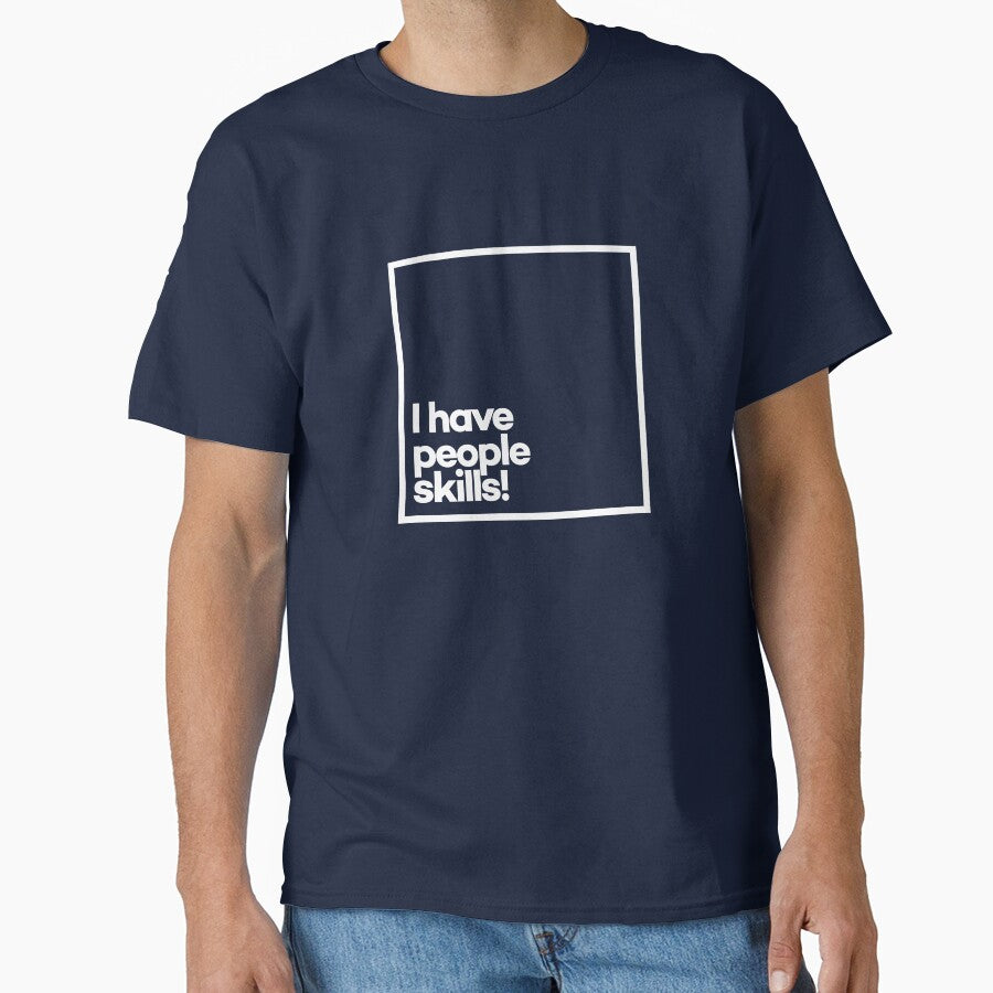 I have people skills. Minimal White Typography by meeneemal T-Shirts, Hoodie, Sweatshirt | BlankRebels.com (Image 1)