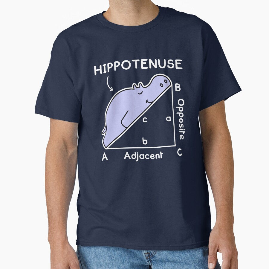 Math Pun. Hypotenuse. Hippotenuse joke by TashaVector