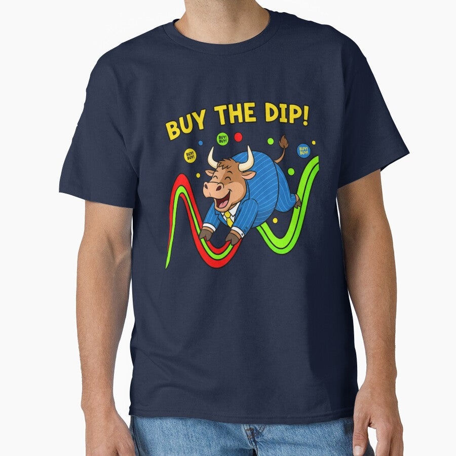 Bullish Buy The Dip Trader Art by VibeNationArt T-Shirts, Hoodie, Sweatshirt | BlankRebels.com (Image 1)
