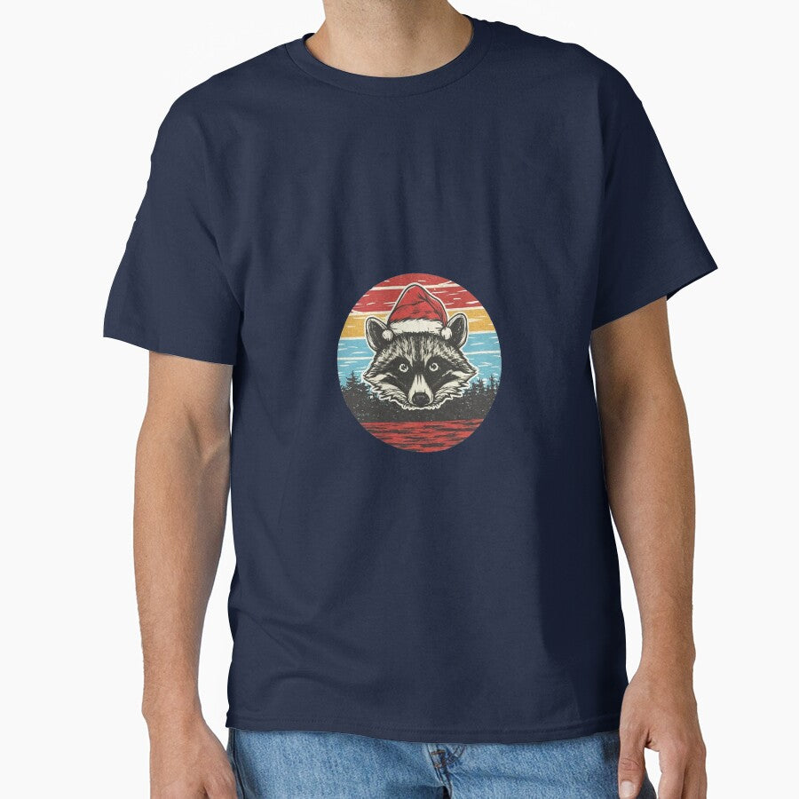 Funny Christmas Raccoon Sunset for Raccoon Lovers by SwanAndStone T-Shirts, Hoodie, Sweatshirt | BlankRebels.com (Image 1)