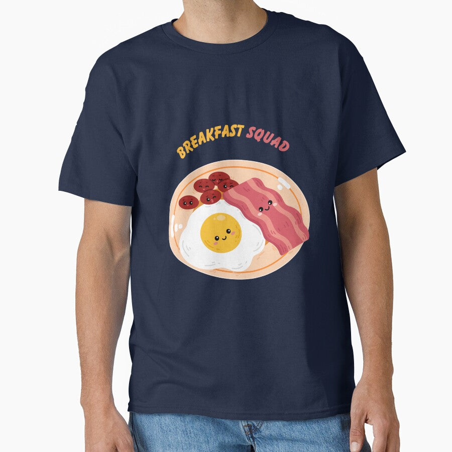 Breakfast Squad - Funny Morning Food Design by BrightMood Designs T-Shirts, Hoodie, Sweatshirt | BlankRebels.com (Image 1)