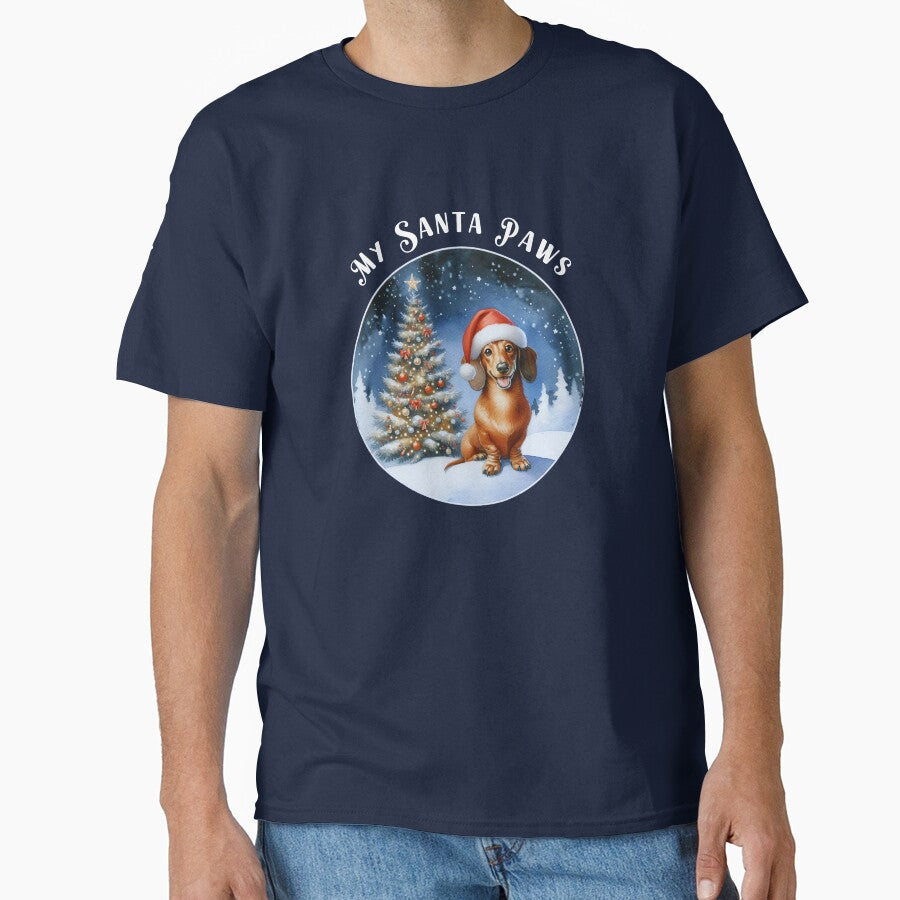 My Santa Paws Christmas for Dachshund Lovers by EldersRULE T-Shirts, Hoodie, Sweatshirt | BlankRebels.com (Image 1)
