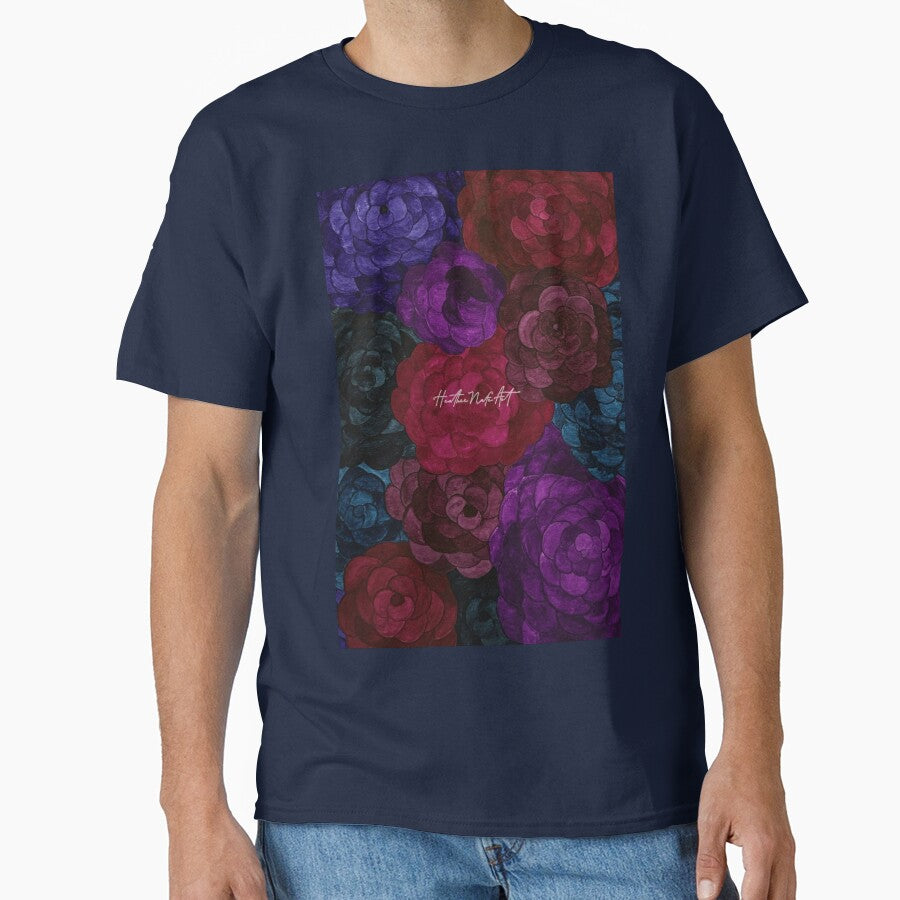 Watercolor Dark Flowers by HeatherNafeArt T-Shirts, Hoodie, Sweatshirt | BlankRebels.com (Image 1)