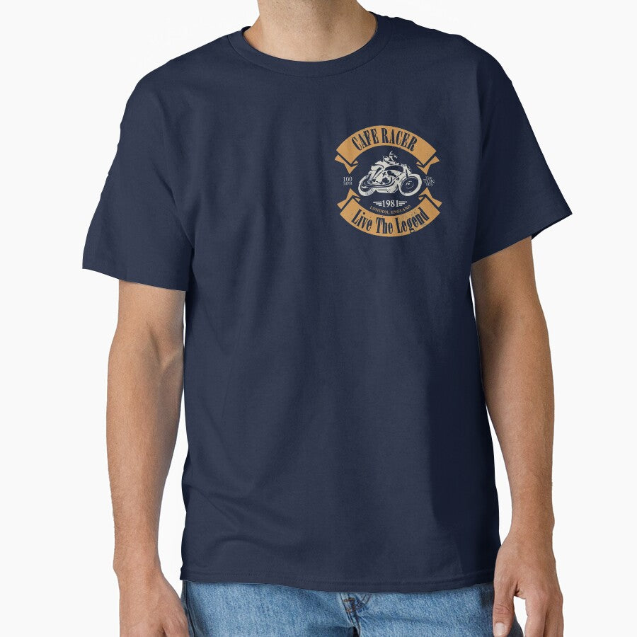 Cafe Racer London (Small logo - distressed) by StrongVlad T-Shirts, Hoodie, Sweatshirt | BlankRebels.com (Image 1)