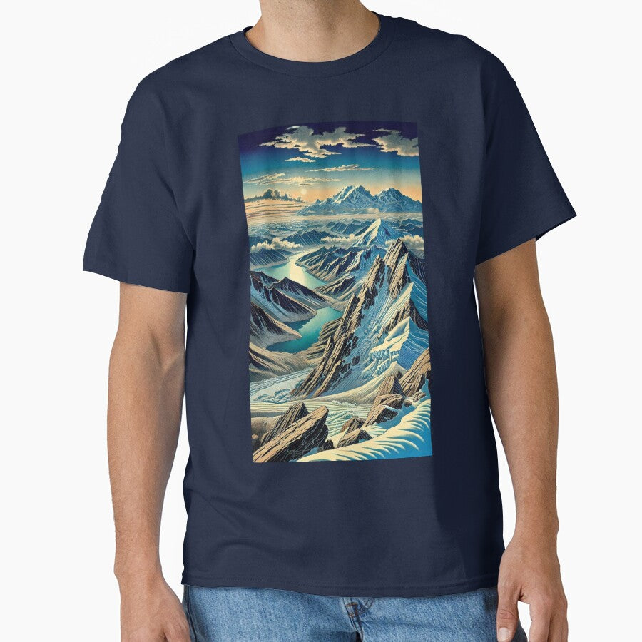 The Trek from Katuha - A Contemporary Ukiyo-e Nature Landscape by Kijiermono