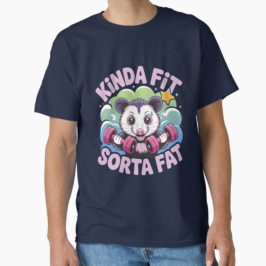 Kinda fit sorta fat, Funny Gym by J-Style-Design T-Shirts, Hoodie, Sweatshirt | BlankRebels.com (Image 1)
