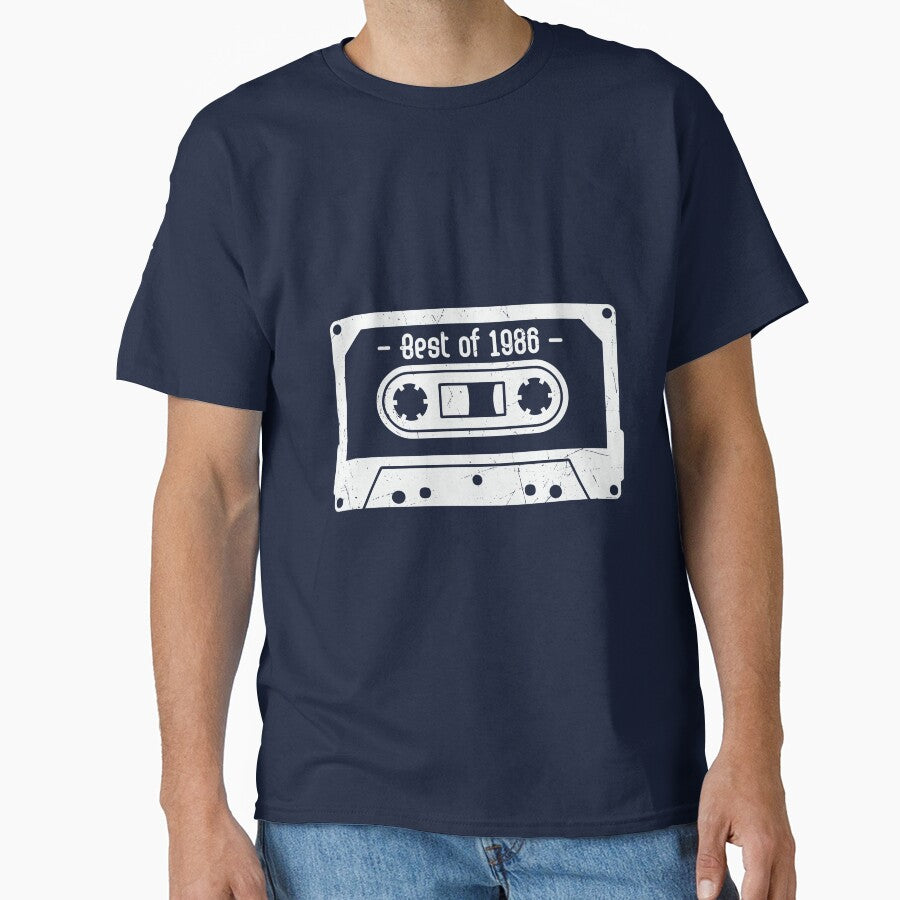 Retro Old Vintage Cassette Design Best Of 1986 by avinigav T-Shirts, Hoodie, Sweatshirt | BlankRebels.com (Image 1)