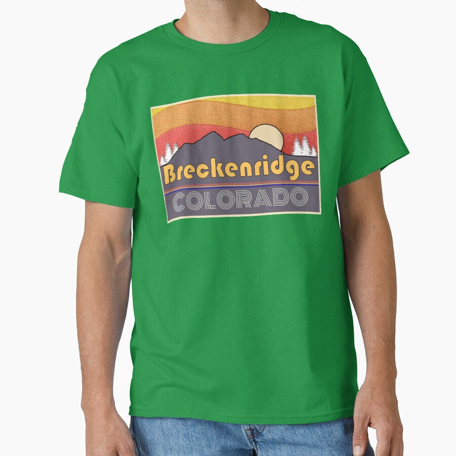 Breckenridge Colorado, Vacation, Ski, Snow Board, Hiking, Sunset, Mountains by BubbaCommerce T-Shirts, Hoodie,... (Image 1)
