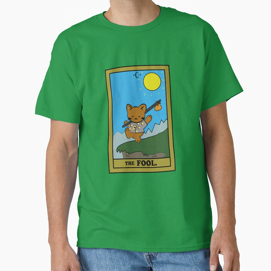 TAROT CARDS | THE FOOL. | CAT by FalconLifeStore T-Shirts, Hoodie, Sweatshirt | BlankRebels.com (Image 1)