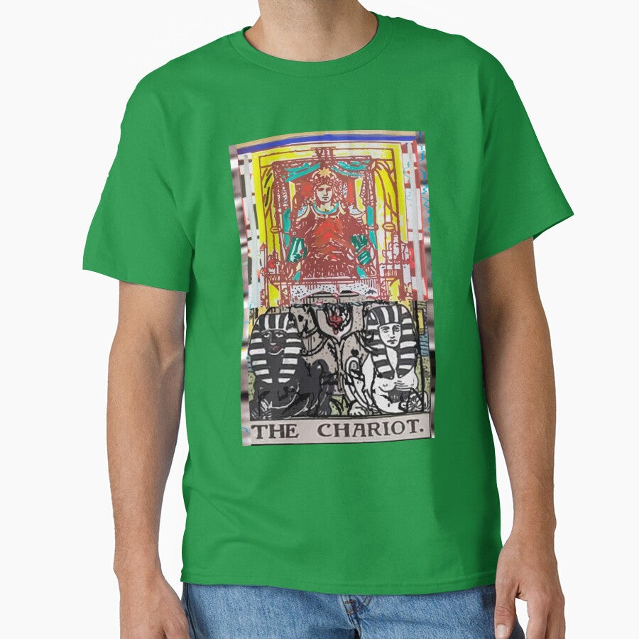 The Chariot Tarot Card Tarot Lover Gift Design by artmythica T-Shirts, Hoodie, Sweatshirt | BlankRebels.com (Image 1)