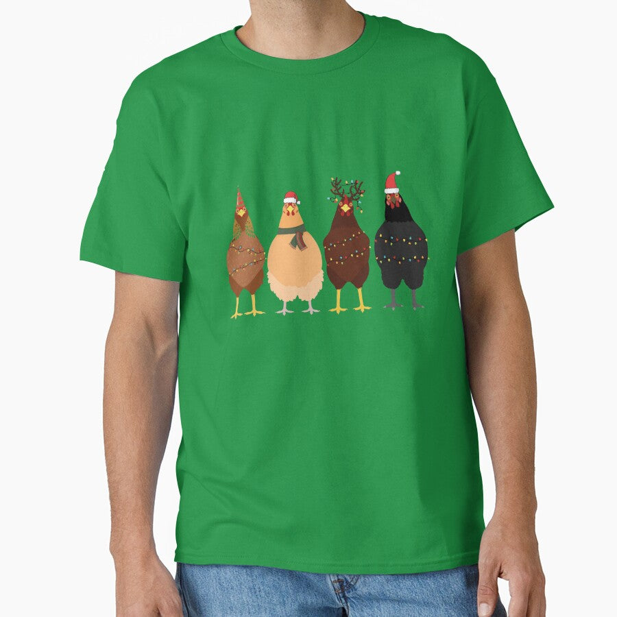 сute christmas chickens Christmas Farm by OLIHESSEL T-Shirts, Hoodie, Sweatshirt | BlankRebels.com (Image 1)