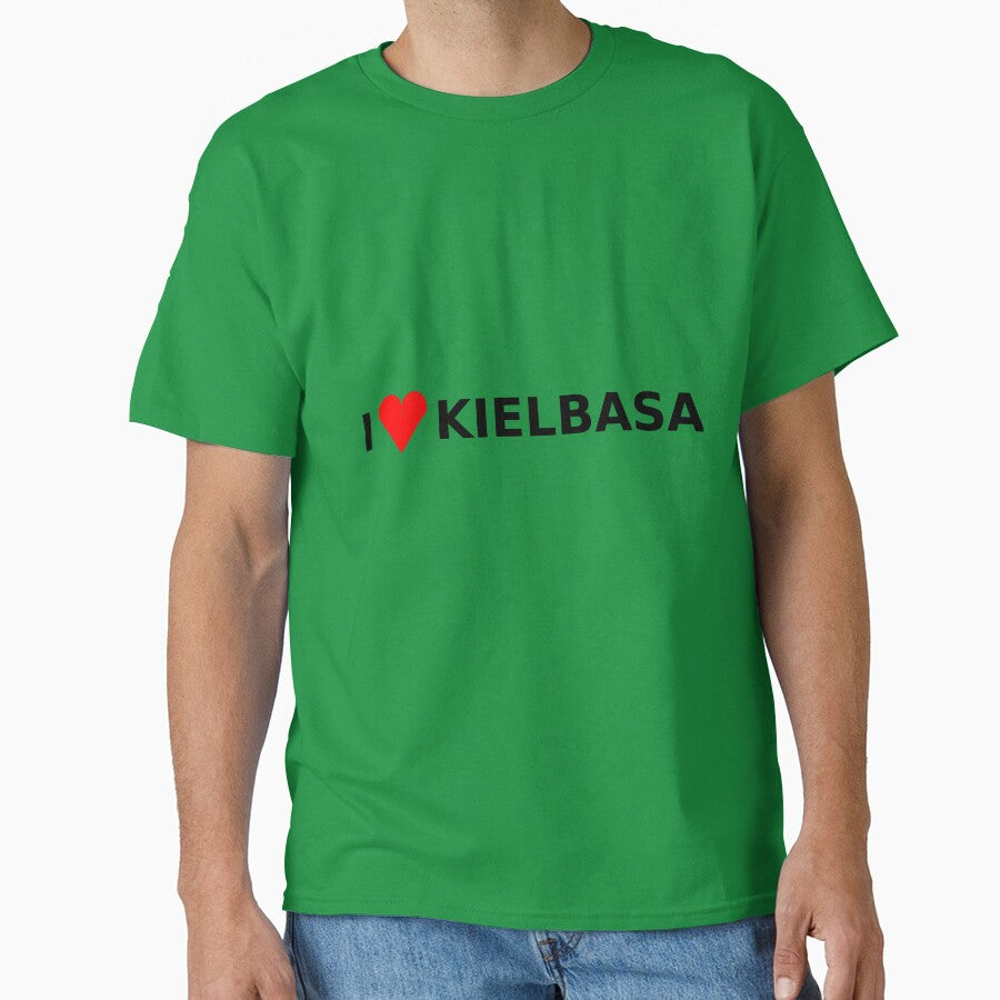 I ❤️ Kielbasa – Funny Polish Sausage by JOANNASKAH T-Shirts, Hoodie, Sweatshirt | BlankRebels.com (Image 1)