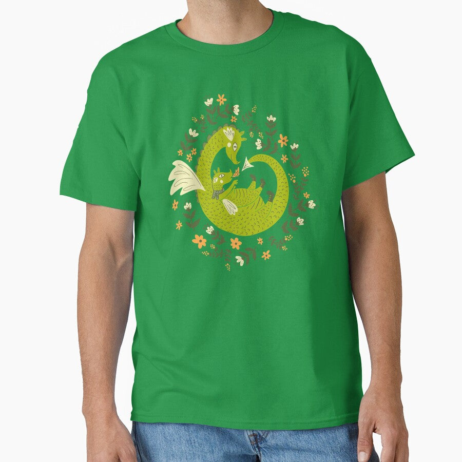 Mama and Baby Dragon by Jacqueline Hurd T-Shirts, Hoodie, Sweatshirt | BlankRebels.com (Image 1)