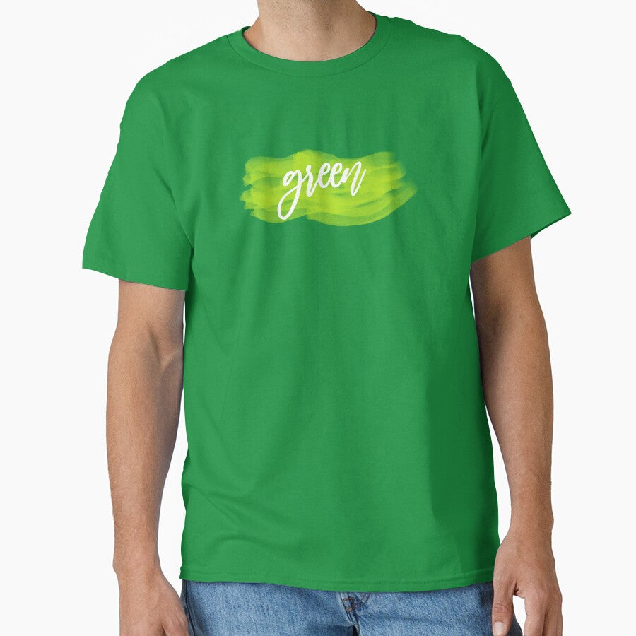 Green color typography by happyandbubbly T-Shirts, Hoodie, Sweatshirt | BlankRebels.com (Image 1)