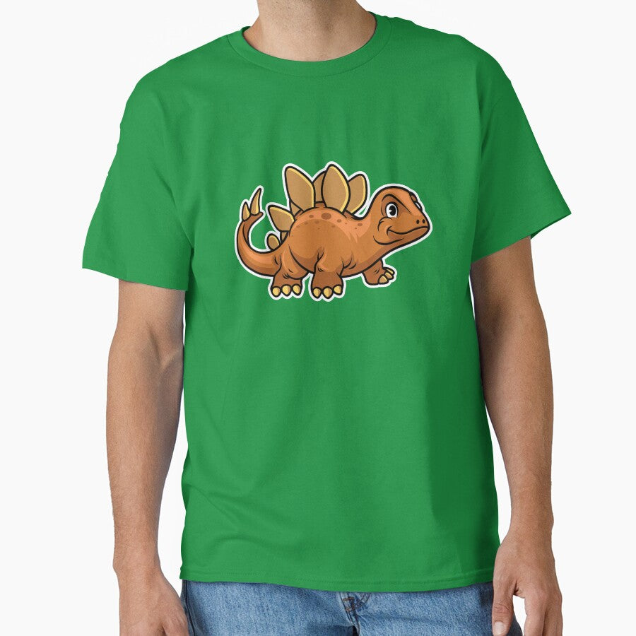Cute Stegosaurus Happy Dinosaur by PosterpartyCo T-Shirts, Hoodie, Sweatshirt | BlankRebels.com (Image 1)