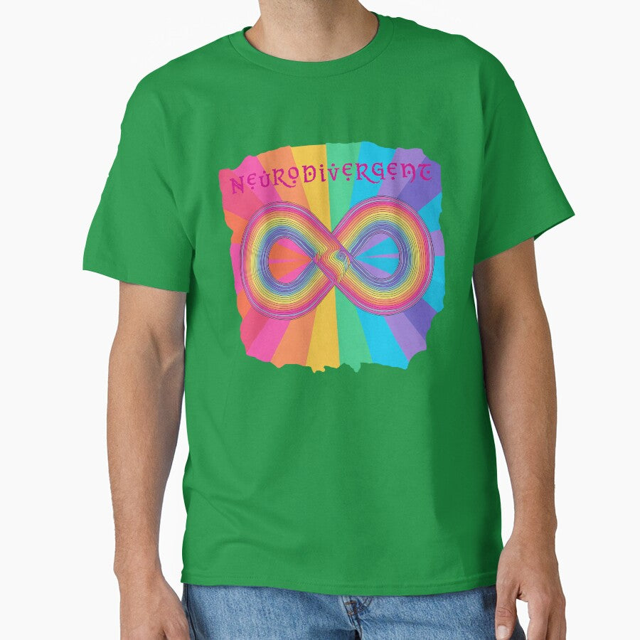 Neurodivergent symbol in bright  colors by serenafincel T-Shirts, Hoodie, Sweatshirt | BlankRebels.com (Image 1)