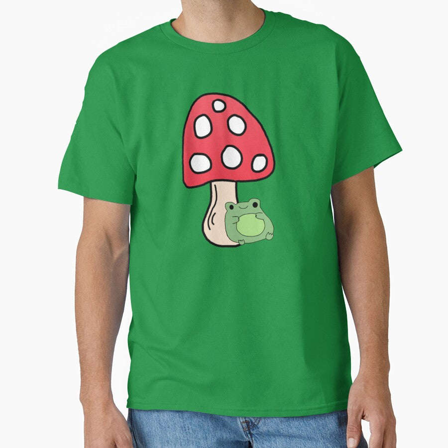 Mushroom and Frog Sticker by Cosmic Detour T-Shirts, Hoodie, Sweatshirt | BlankRebels.com (Image 1)