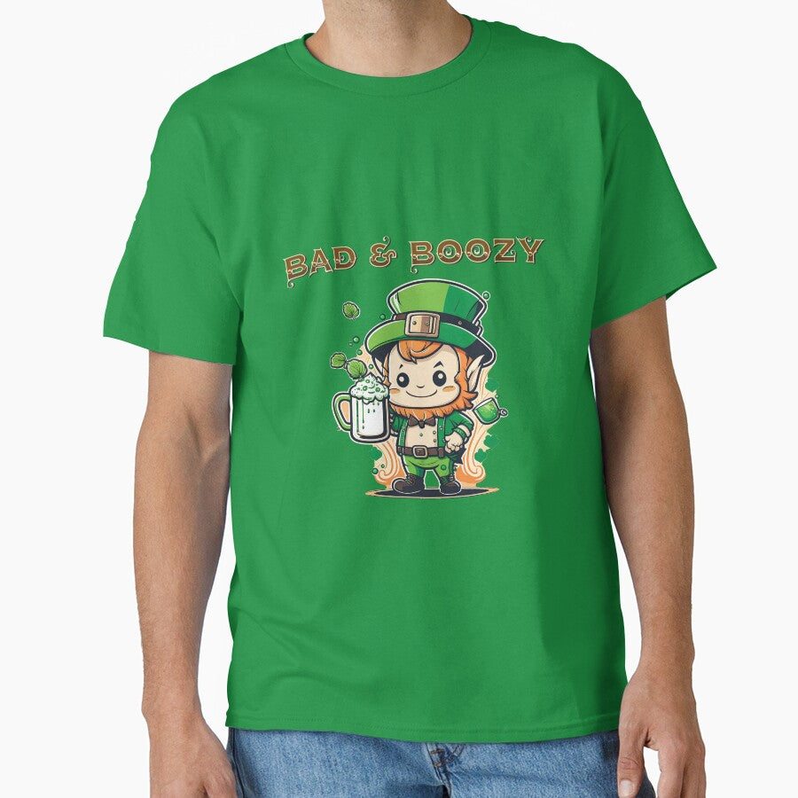 St. Patrick's Day Bad & Boozy by UrbanChillz T-Shirts, Hoodie, Sweatshirt | BlankRebels.com (Image 1)