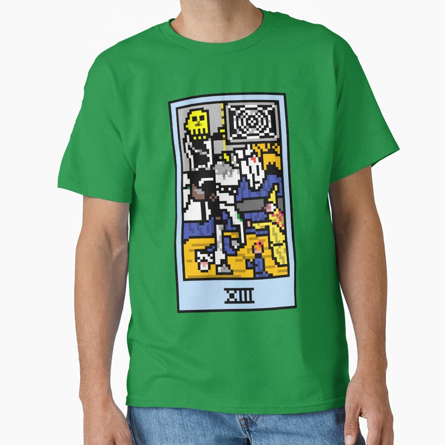 Wait Is This Pixel Art Tarot? Green Major Arcana 'Death' ( Stickers Other Accessories) T-Shirts, Hoodie, Sweatshirt