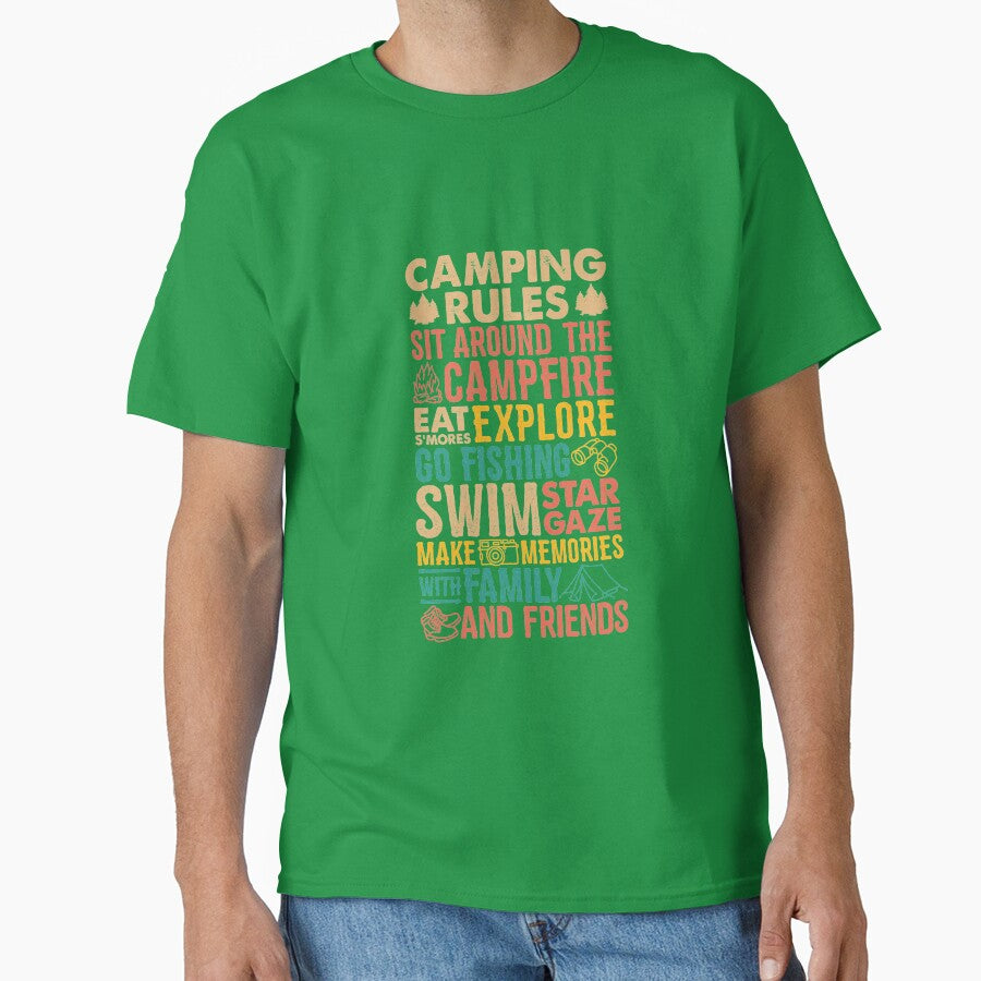 Camping Rules Gifts For Family Camping by ajw1 T-Shirts, Hoodie, Sweatshirt | BlankRebels.com (Image 1)