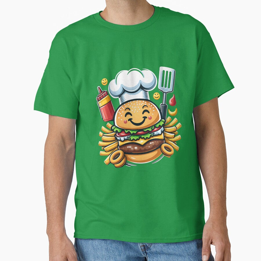 Burger Bliss: Happy Bites Delight by maheart83 T-Shirts, Hoodie, Sweatshirt | BlankRebels.com (Image 1)