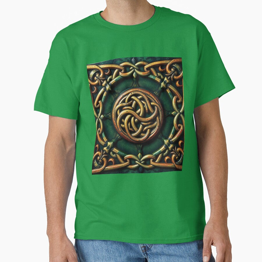 Celtic Tree of Life Throw Pillow, 3D Haunted Forest Seamless Pattern, Gothic Decor Print, viking Design for... (Image 1)