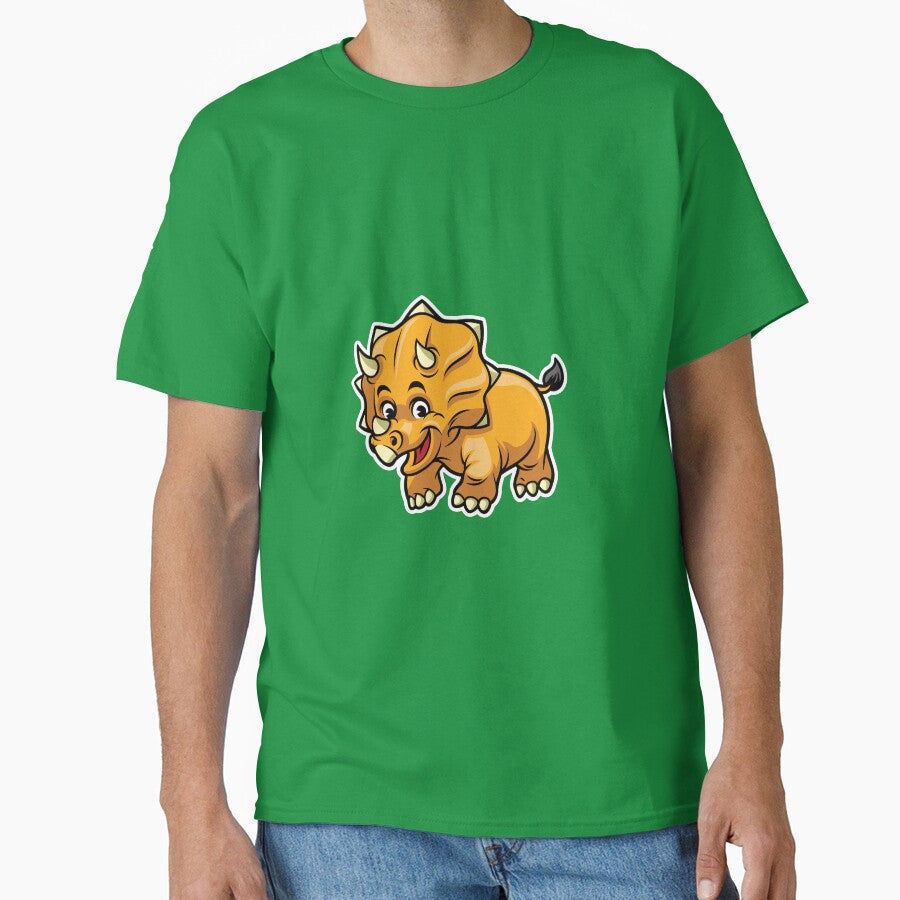Cute Triceratops Happy Dinosaur by PosterpartyCo T-Shirts, Hoodie, Sweatshirt | BlankRebels.com (Image 1)