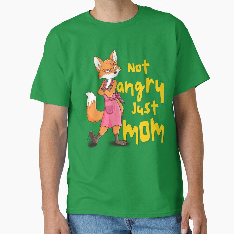 Not Angry Just Mom – Funny Motherhood Quote T-Shirt by Turiva Hoodie, Sweatshirt | BlankRebels.com (Image 1)