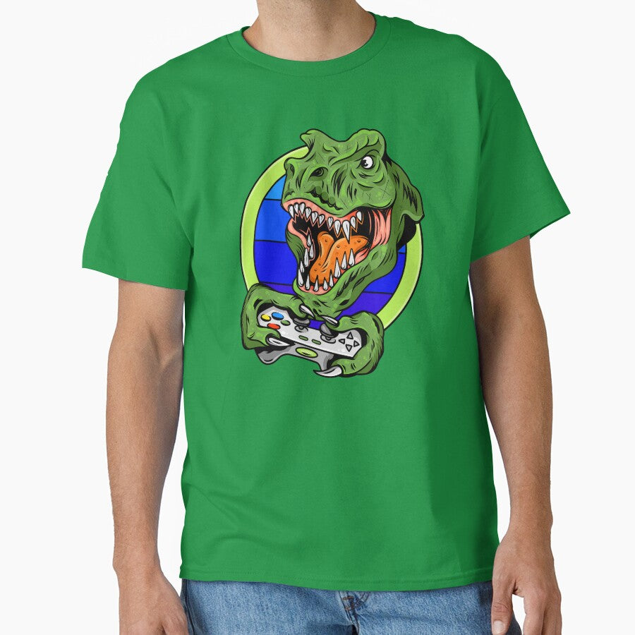 T Rex Dinosaur Gaming T-Shirts, Hoodie, Sweatshirt