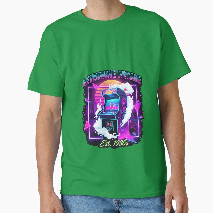 Retrowave Arcade – Neon Vaporwave Gaming Art by Neon_Soraya T-Shirts, Hoodie, Sweatshirt | BlankRebels.com (Image 1)