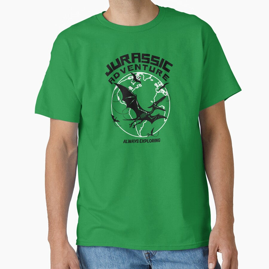 Jurassic Adventure - Always Exploring - Flying Pterosaur by The magic  Yellow bus T-Shirts, Hoodie, Sweatshirt (Image 1)
